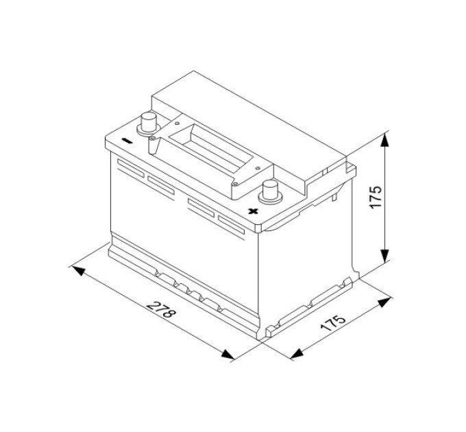 Акумулятор BOSCH S3 70А 12V 640A