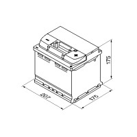 Акумуляторна батарея 44А BOSCH S4 ПРАВ [+] 12V 44AH 440A 207*175*175