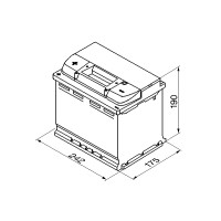 Акумуляторна батарея 60А  BOSCH S4 ЛІВ [+] 12V 60AH 540A 242*175*190