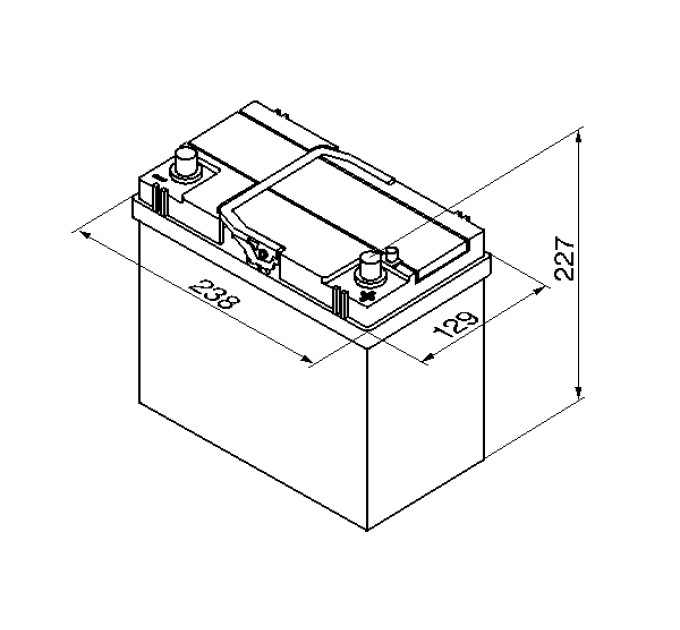 Акумулятор BOSCH S4 ASIA 45AH 330A