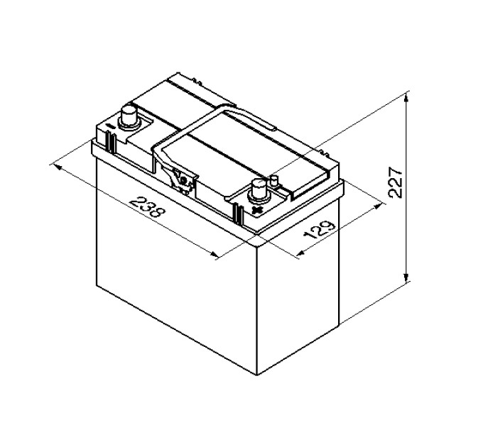 Акумулятор BOSCH S4 ASIA 45А 12V