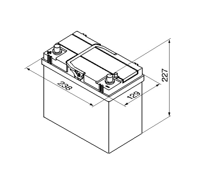 Акумулятор BOSCH S4 ASIA 45А 12V 330A