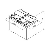 Акумуляторна батарея 60А  BOSCH S4 ASIA ЛІВ [+] 12V 60AH 540A 232*173*225