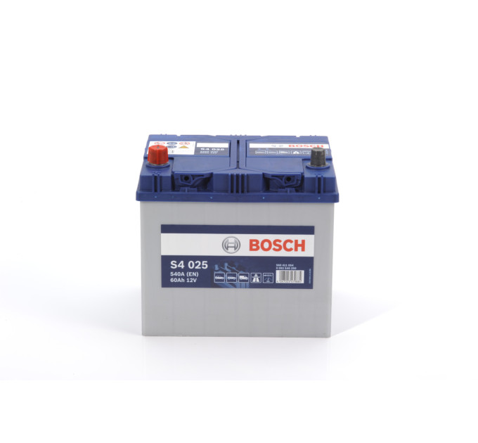 Акумулятор BOSCH S4 ASIA 60Ah (12V, 540A) – Надійне рішення для вашого авто
