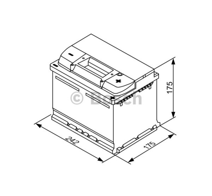 Акумулятор BOSCH S3 53А 12V 500A — надійне рішення для вашого авто