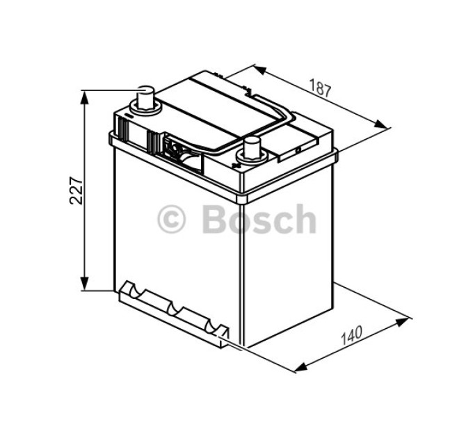 Акумулятор BOSCH S4 ASIA 40А 12V 330A