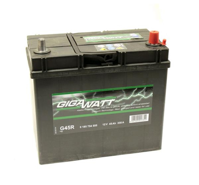 Акумулятор GIGAWATT ASIA 12V 45AH 330A