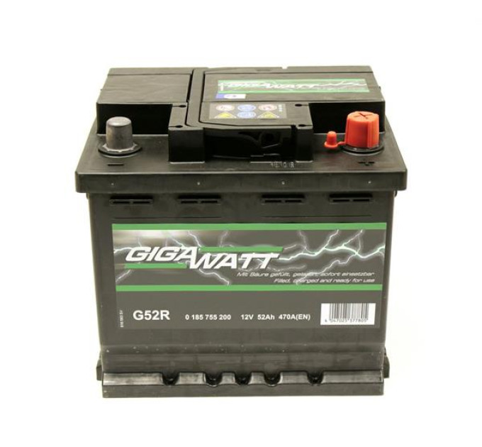 Акумуляторна батарея GIGAWATT 52А 12V 52AH 470A