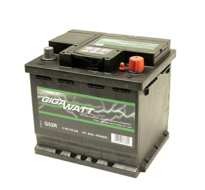 Акумуляторна батарея GIGAWATT 52А 12V 52AH 470A