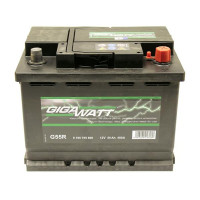 Акумуляторна батарея 56А  GIGAWATT ПРАВ [+] 12V 56AH 480A 242*175*190