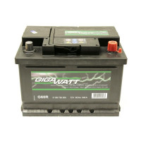 Акумуляторна батарея 60А GIGAWATT ПРАВ [+] 12V 60AH 540A 242*175*175