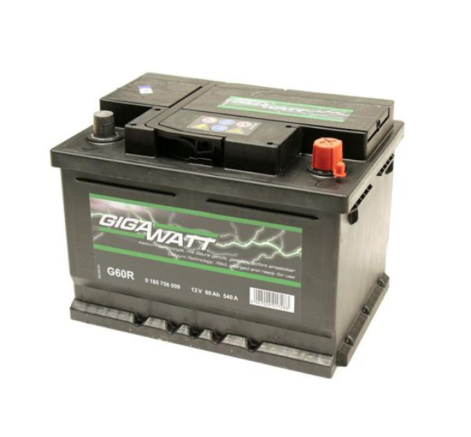 Акумулятор GIGAWATT 60А [правий +] 12V 60AH 540A