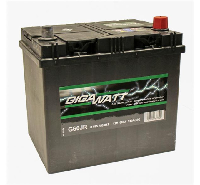 Акумулятор GIGAWATT ASIA 60А 12V 510A