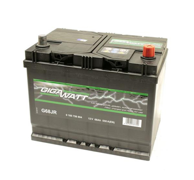 Акумуляторна батарея GIGAWATT ASIA 68А 12V для автомобілів