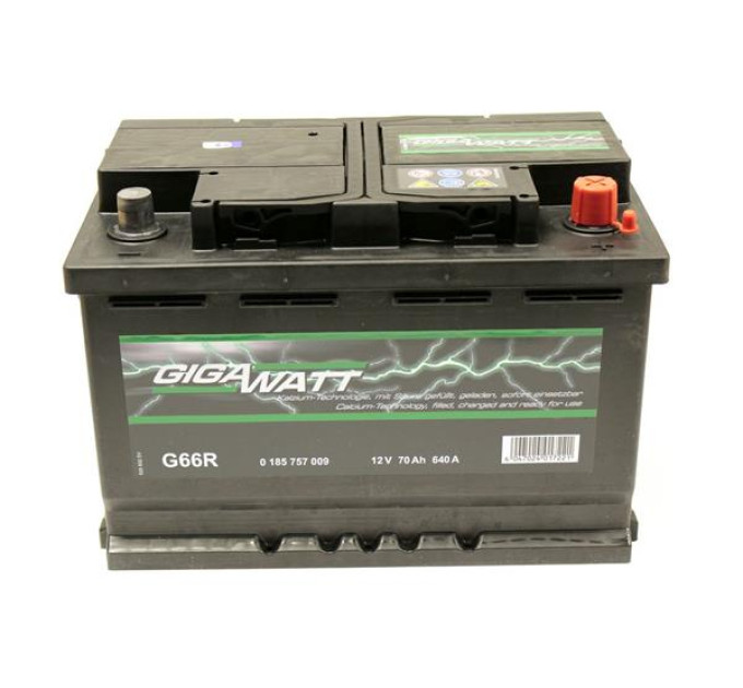 Акумулятор GIGAWATT 70А 12V 640A – найкращий вибір для вашого авто