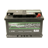 Акумуляторна батарея 70А  GIGAWATT ПРАВ [+] 12V 70AH 640A 278*175*175
