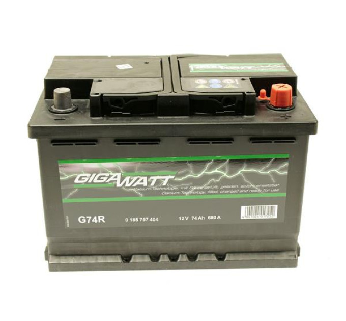 Акумуляторна батарея GIGAWATT 74А [Правий +] 12V 74AH 680A