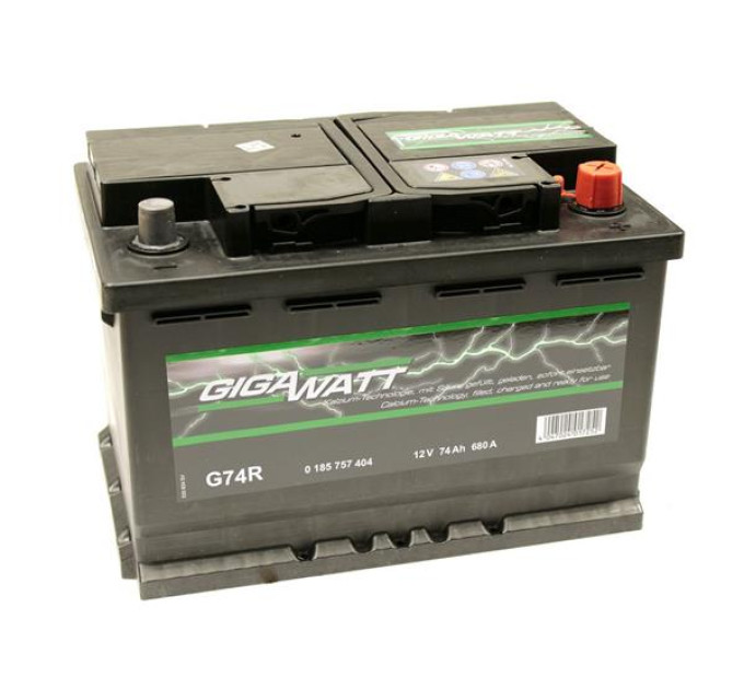 Акумуляторна батарея GIGAWATT 74А [Правий +] 12V 74AH 680A