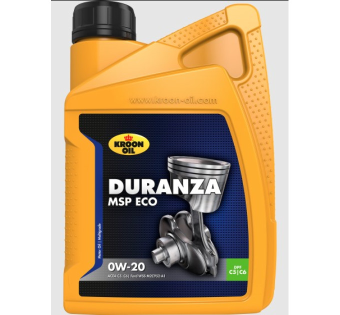 Олива моторна KROON OIL DURANZA MSP ECO 0W-20 1 літр