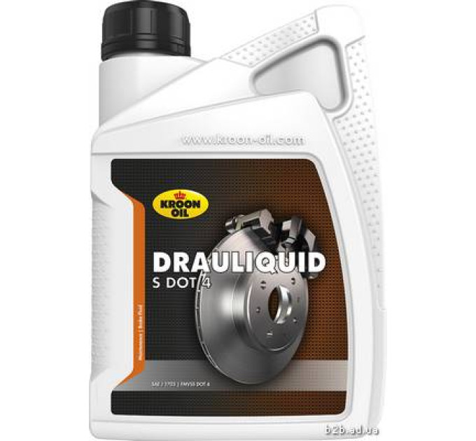 Гальмівна рідина DRAULIQUID-S DOT 4 1л KROON OIL