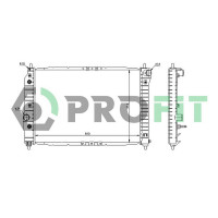 РАДІАТОР ОХОЛОДЖЕННЯ CHEVROLET AVEO (АВТОМАТ) PROFIT