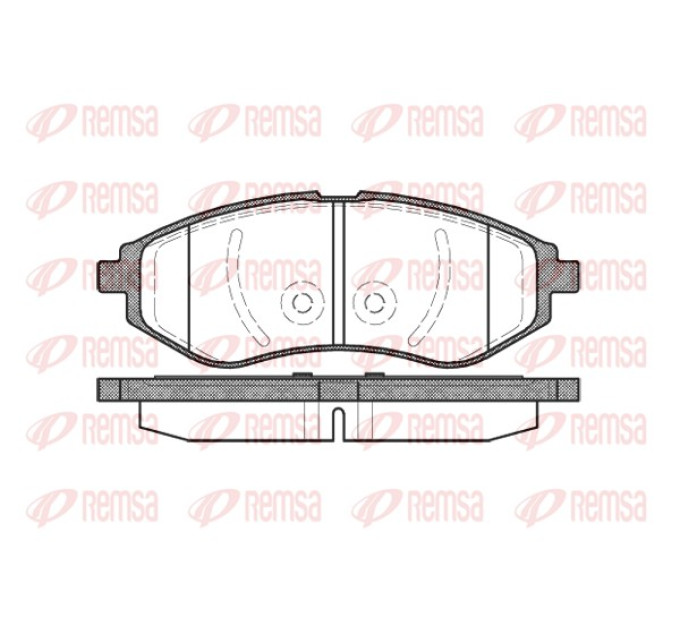 Передні гальмівні колодки Chevrolet Aveo 1.5/1.6 REMSA