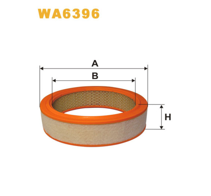 ФІЛЬТР ПОВІТРЯНИЙ ВАЗ 2101-2107, 2108-09 (КАРБЮРАТОР) / AR214A (WIX-FILTERS UA)