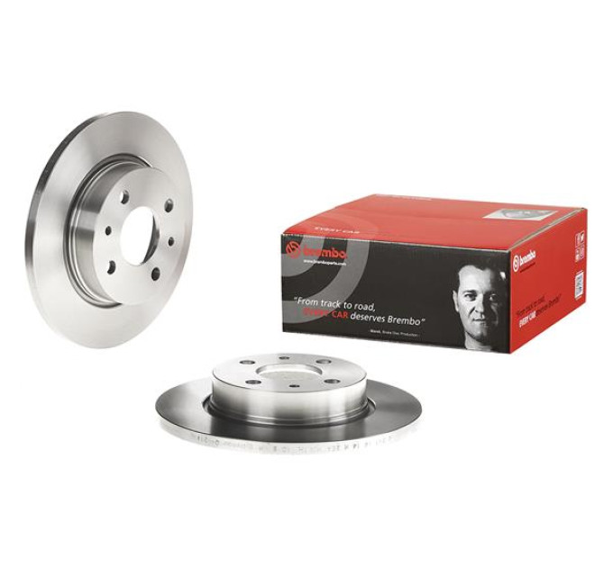 Передній гальмівний диск BREMBO для LADA SAMARA (2108, 2109, 2113, 2114) 1.5 (1984-2013)