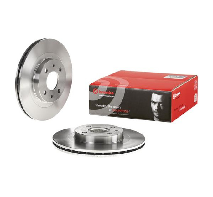 Гальмівний диск передній вент. R14 LADA 111 (2111) 1.6 1995-2009 BREMBO