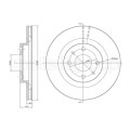 Гальмівний диск передній R14 LADA 111 (2111) 1.6 (1995-2009) METELLI
