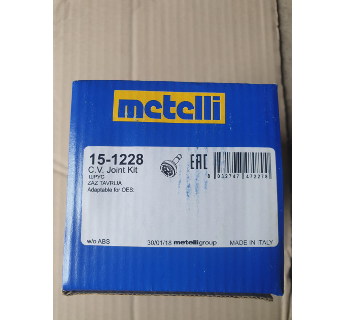 ШРУС зовнішній з мастилом у комплекті METELLI MT 15-1228 ZAZ TAVRIA